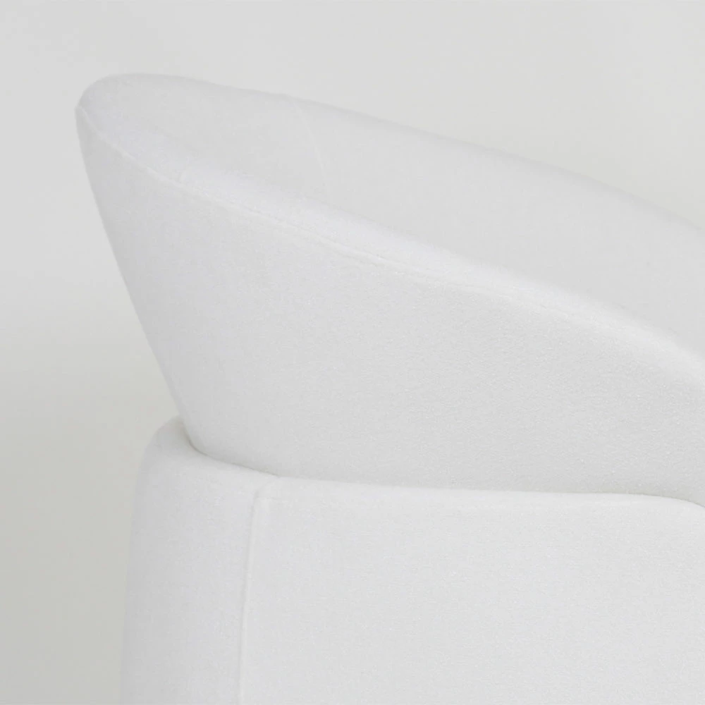 Karrige e ulët FRU, e bardhë, 71x63x78cm