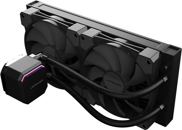 Ftohës uji all-in-one LC-Power LC-CC-240-B, 2x120mm, RGB, i zi