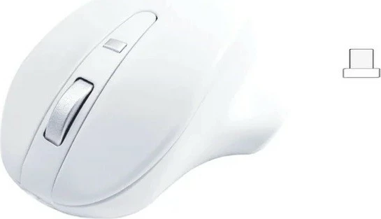 Maus pa tel, Matias USB-C Pro, Bluetooth/USB-C, 1600 DPI, 4 butona, ergonomik për dorë të djathtë, i rikarikueshëm, i bardhë