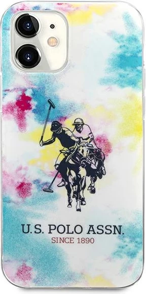 Mbështjellës U.S. Polo Assn. USHCP12SPCUSML për iPhone 12 mini 5.4", Tie & Dye, Multikolor