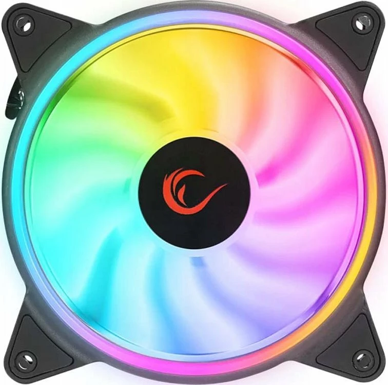 Set ftohës për CPU Rampage Coolwind F3, 3x120mm ARGB, PWM, 1200 rpm, 38 CFM, 23 dBA, i zi/bardhë, me HUB
