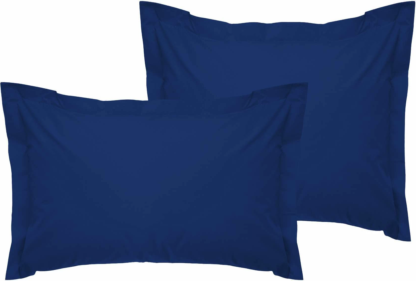 Set jastëkësh Oxford Satin (2 copë), ngjyrë e kaltër e errët, L'essentiel