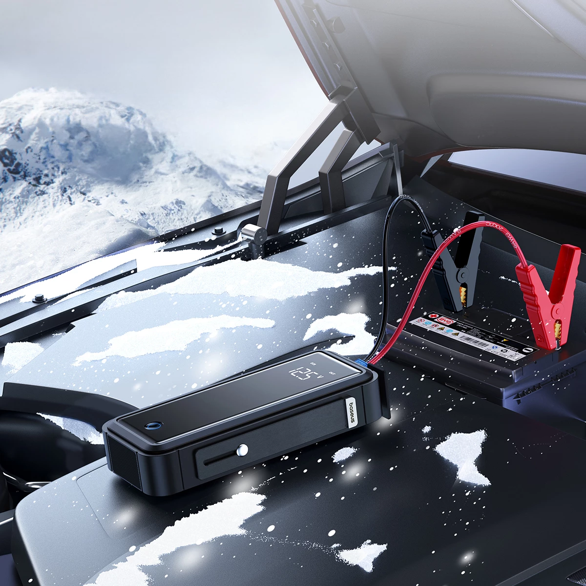 Jump starter Baseus Super Energy Mega Series BS-CH007, 3000A, 12V, me superkondensator, Gri