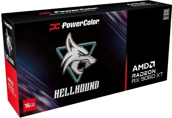 Kartelë grafike PowerColor RX 9060 XT Hellhound, 16 GB, GDDR6, e zezë