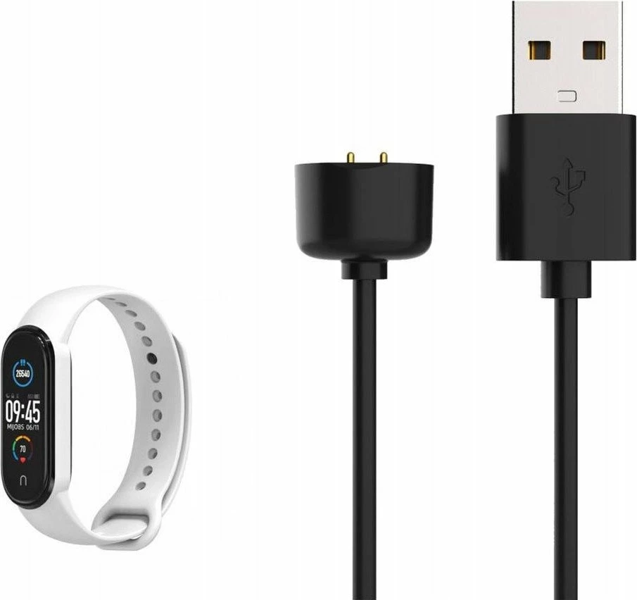 Kabllo karikimi USB-A Fixed FIXDW-989 1 m për Xiaomi Mi Band/Smart Band 5/6/7, e zezë