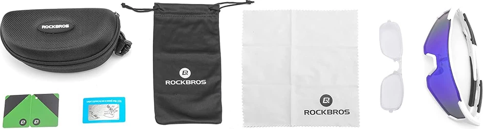 Syze sportive Rockbros 10183 me lente të polarizuara, Blu