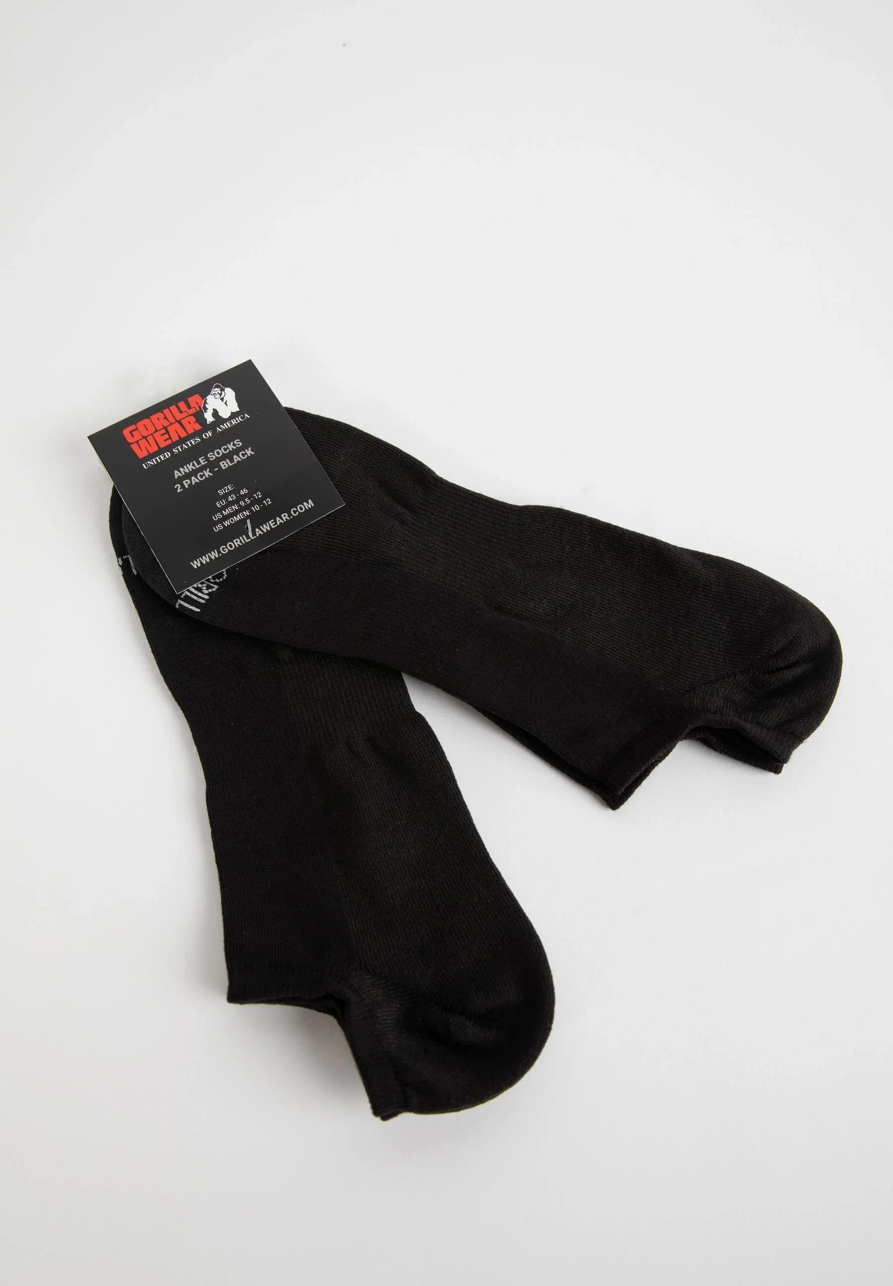 Ankle Socks 2-Pack - Black [Madhësia: 35-38]