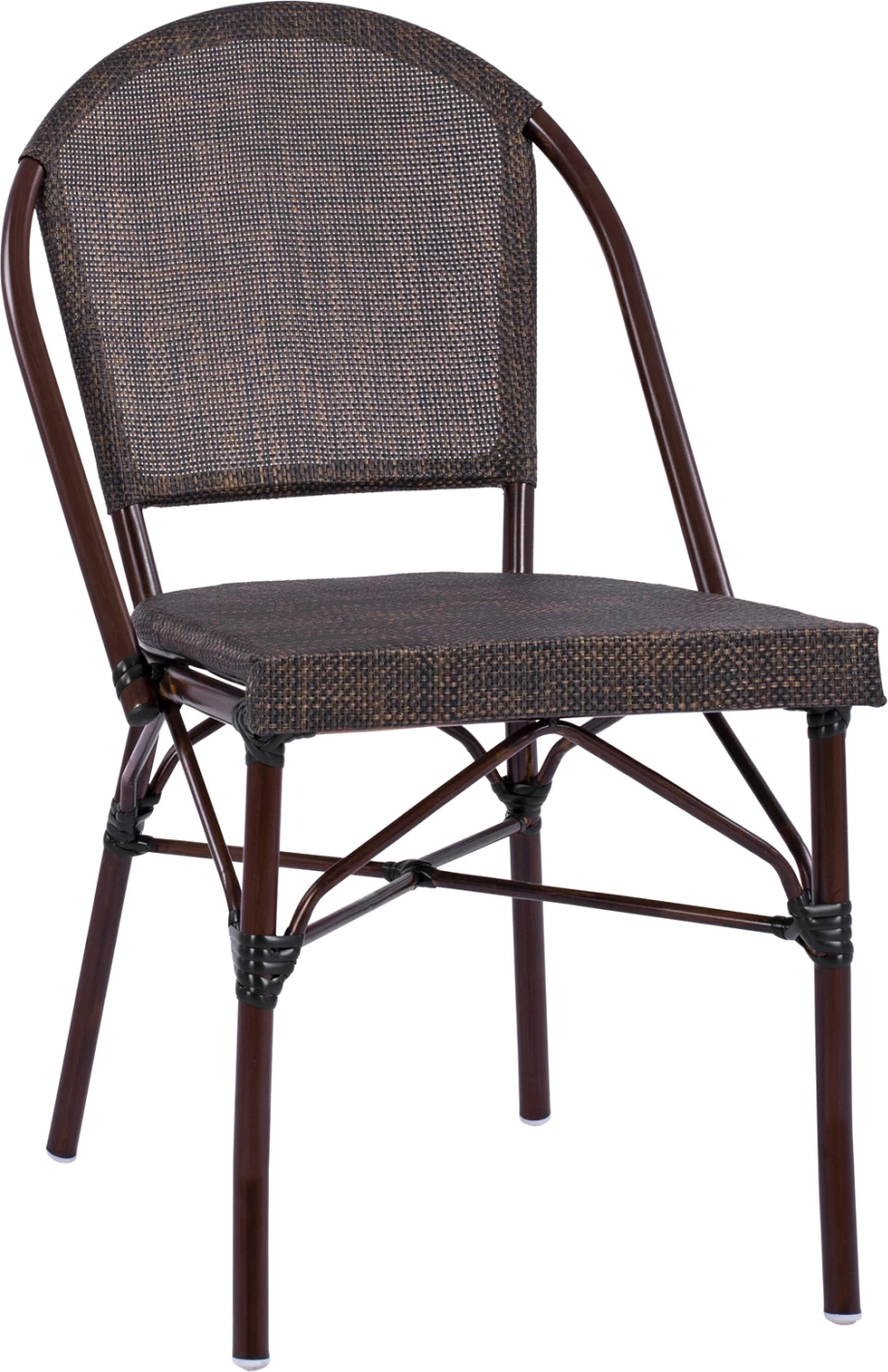 Karrige metalike pamje bambuje, ngjyrë kafe, FH5718, 54x62x89 cm