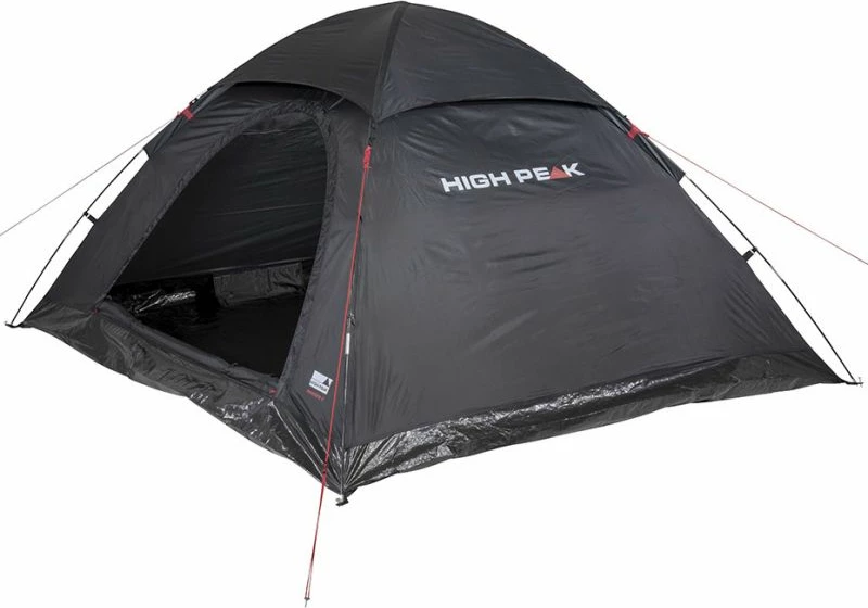 Tendë kampingu për katër persona High Peak Monodome 4 10310, e zezë