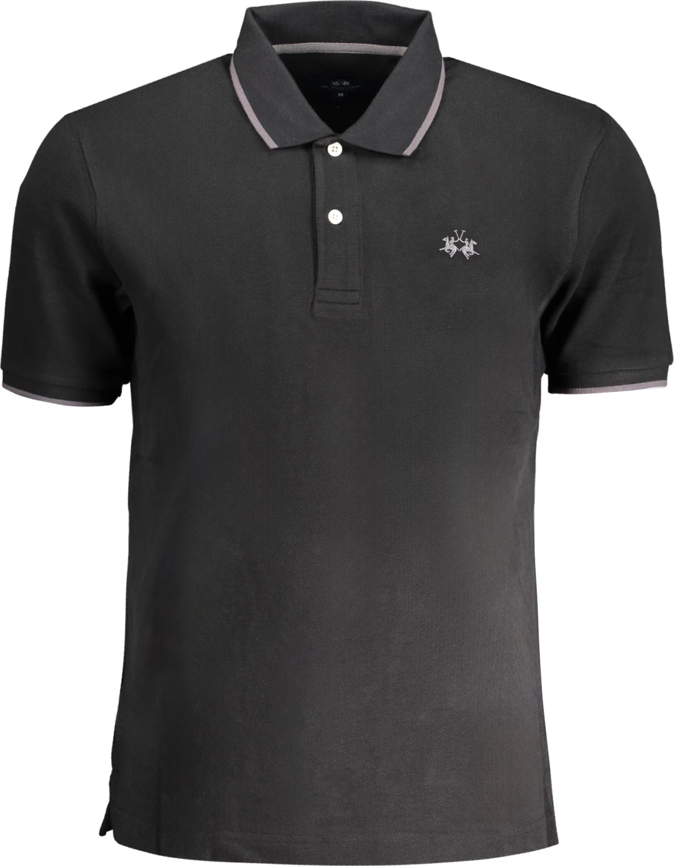 Polo për meshkuj LA MARTINA, e zezë