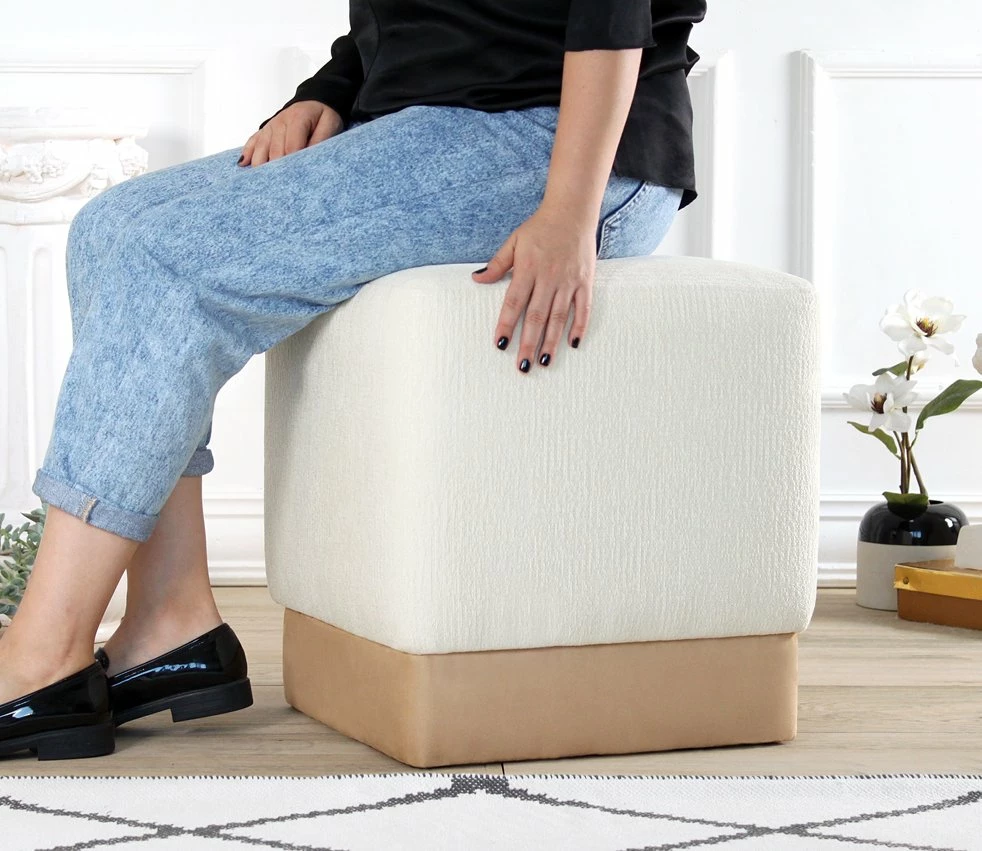 Puf krem Atelier del Sofa, Borgot