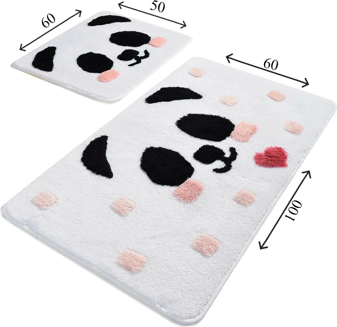 Set tapetë banje akrilik (2 copë), panda, Mijolnir