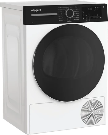 Tharëse rrobash Whirlpool WPS D8 WBS EE 8 kg me pompë nxehtësie, e lirë-në-këmbë, e bardhë