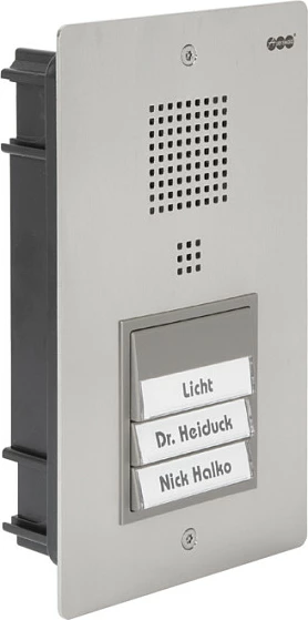 Interfon Auerswald TFS-Dialog 313, 3 butona, me kabllo, inox