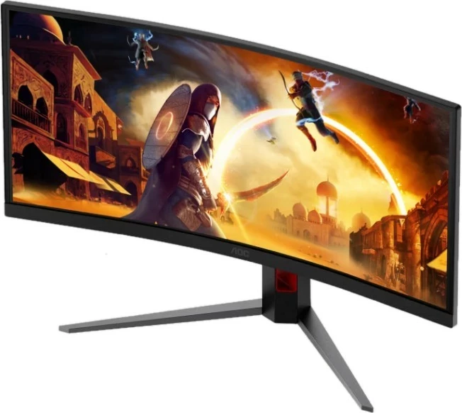 Monitor gaming AOC CU34G4ZCA, 34", UWQHD 3440x1440, 250Hz, i lakuar, Fast VA, i zi