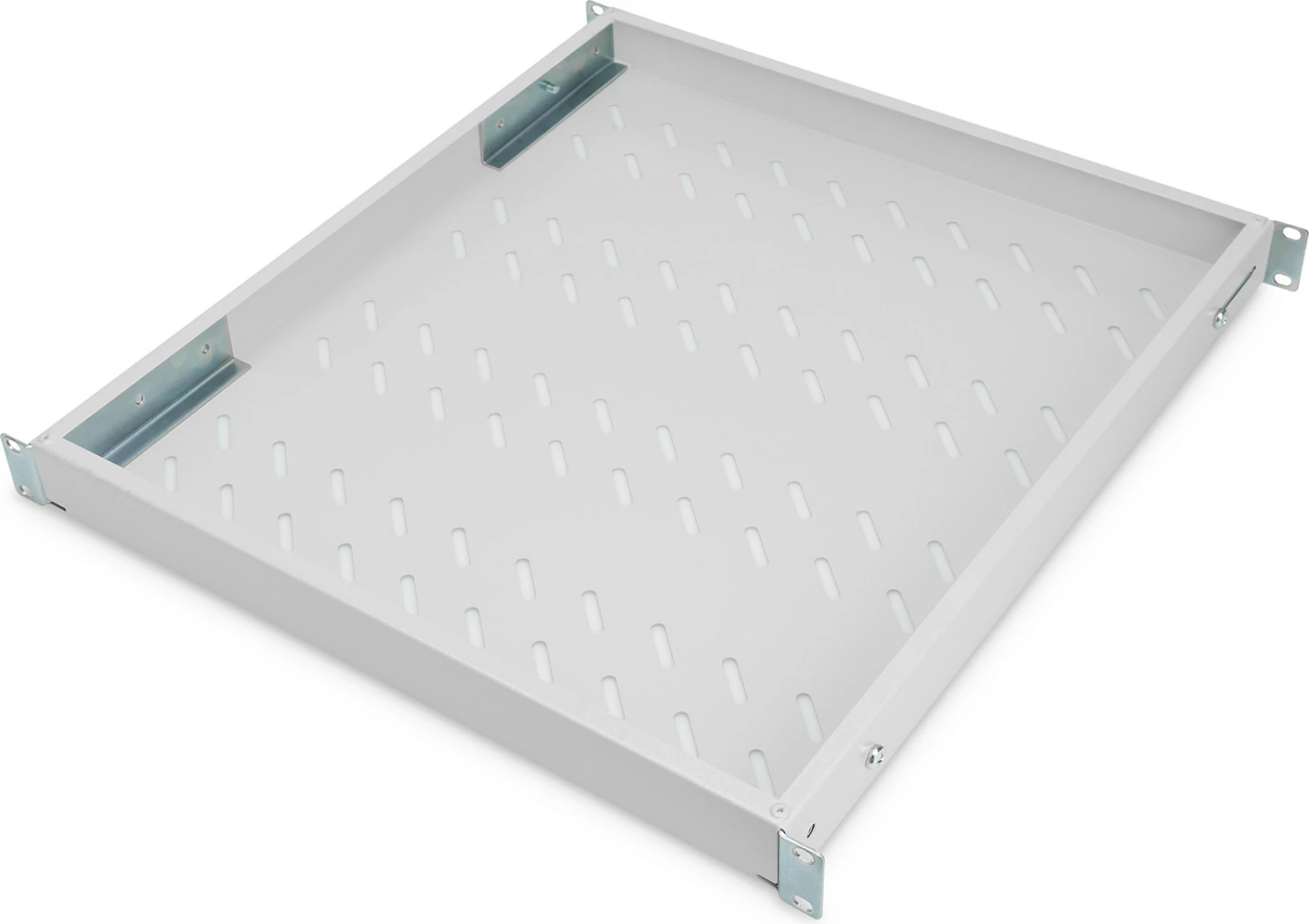 Raft kabineti Digitus 1U, 44x482x500-780mm, deri 50kg, gri
