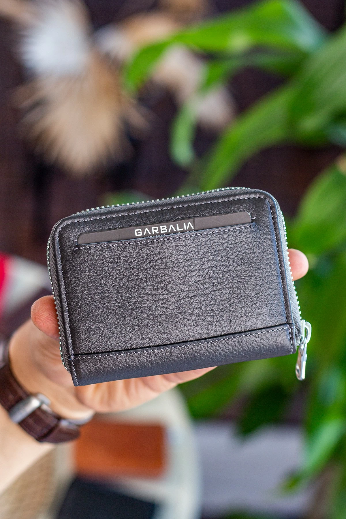 Portofol unisex Zoozie Bags Sydney, ngjyrë antracit