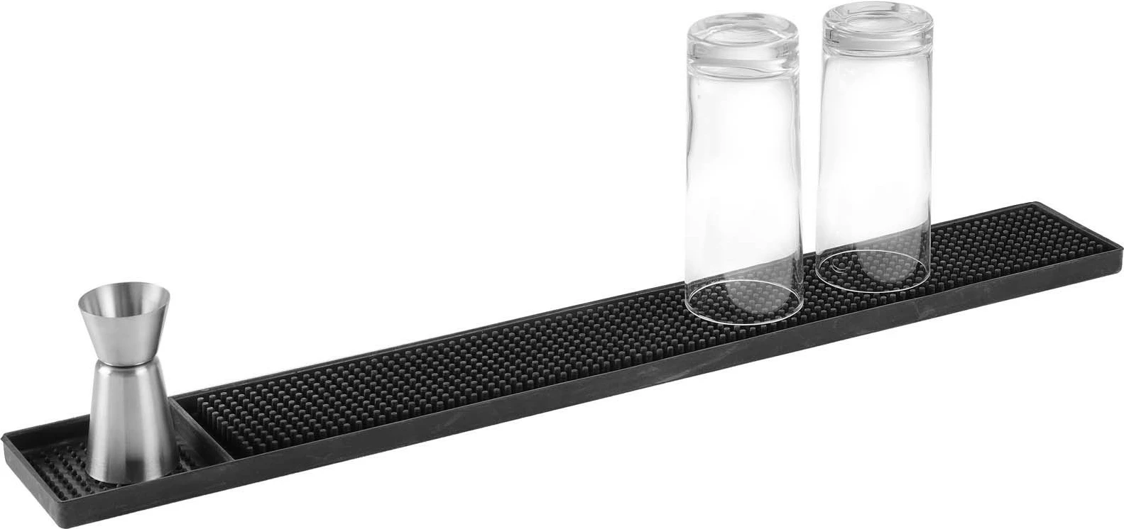 tapet baristi prej gome, Bar Up Bartender Mat, 610x85x15 mm, i zi
