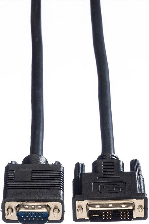 Kabllo VALUE DVI(12+5) në VGA, 2 m, e zezë