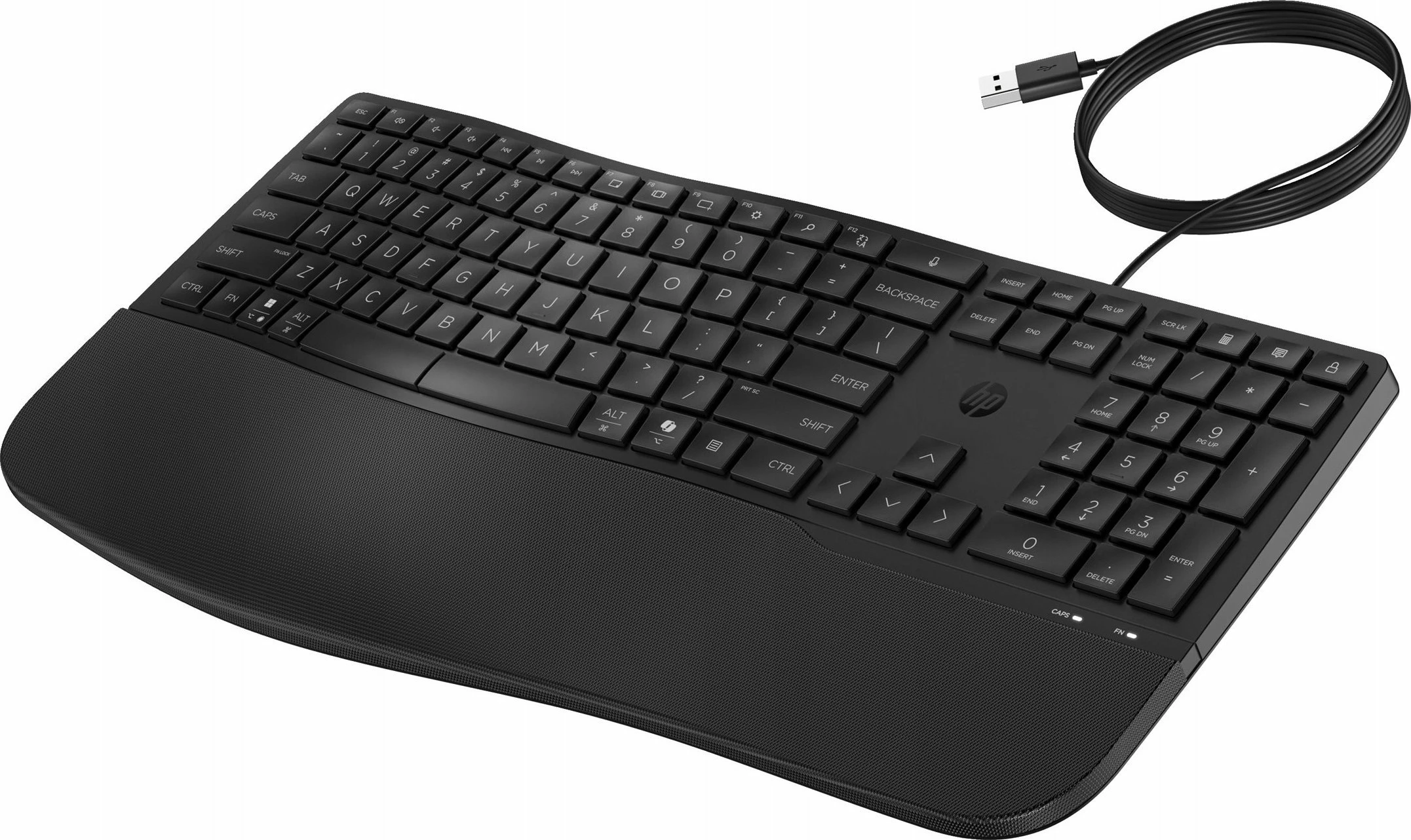 Tastierë HP 480 Comfort 8T6M1AA#ABB, full-size, USB, US INTL QWERTY, me numpad, e zezë