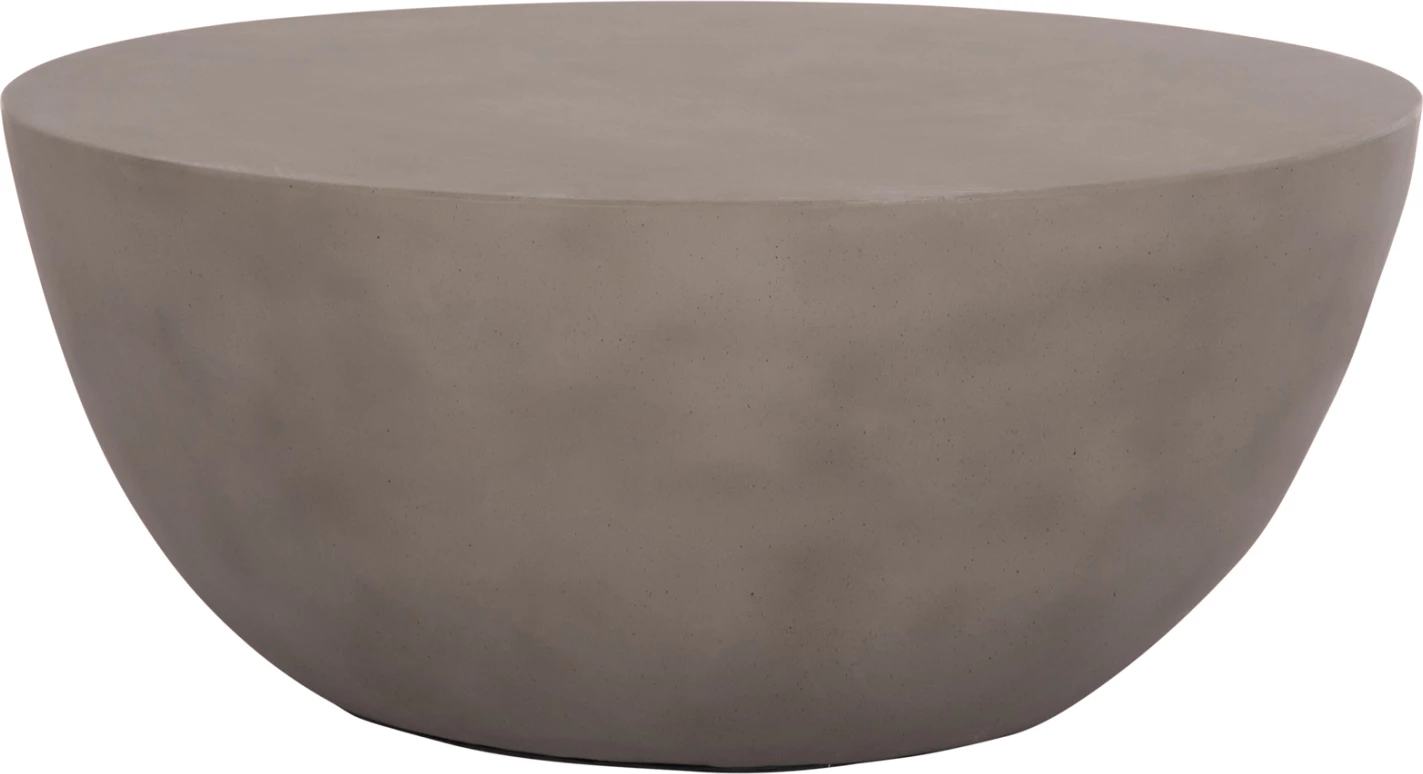 Tavolinë kafeje rrethore ALLAN, fibër-cement, gri, FH18162.03, Φ92x49Hcm