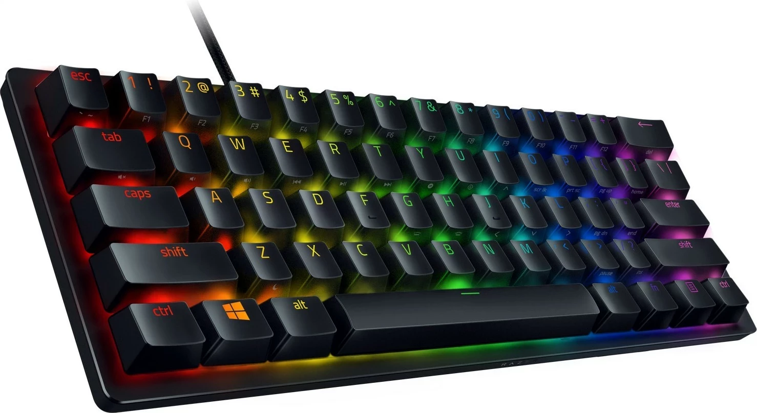 Tastierë Razer Huntsman Mini, Purple Switch, RGB, e zezë