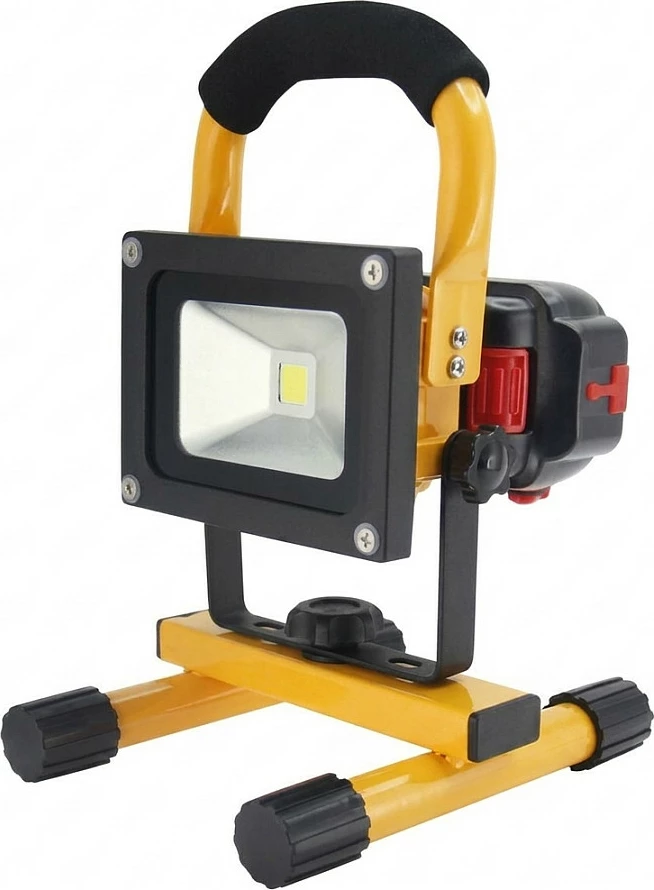Reflektor pune LED Synergy21 10W, me bateri, dritë e ftohtë, i verdhë
