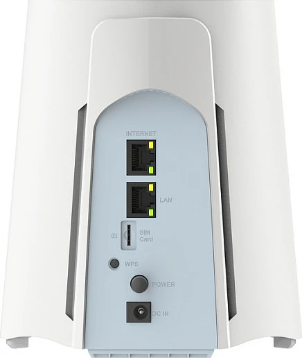 Router D-Link G530 5G NR AX3000 Wi‑Fi 6, dual-band 2.4/5 GHz, SIM slot, Gigabit Ethernet, i bardhë