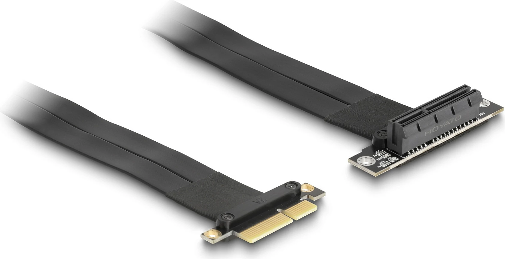 Riser PCIe DeLOCK x4, kabllo 60 cm, 90° angled, i zi