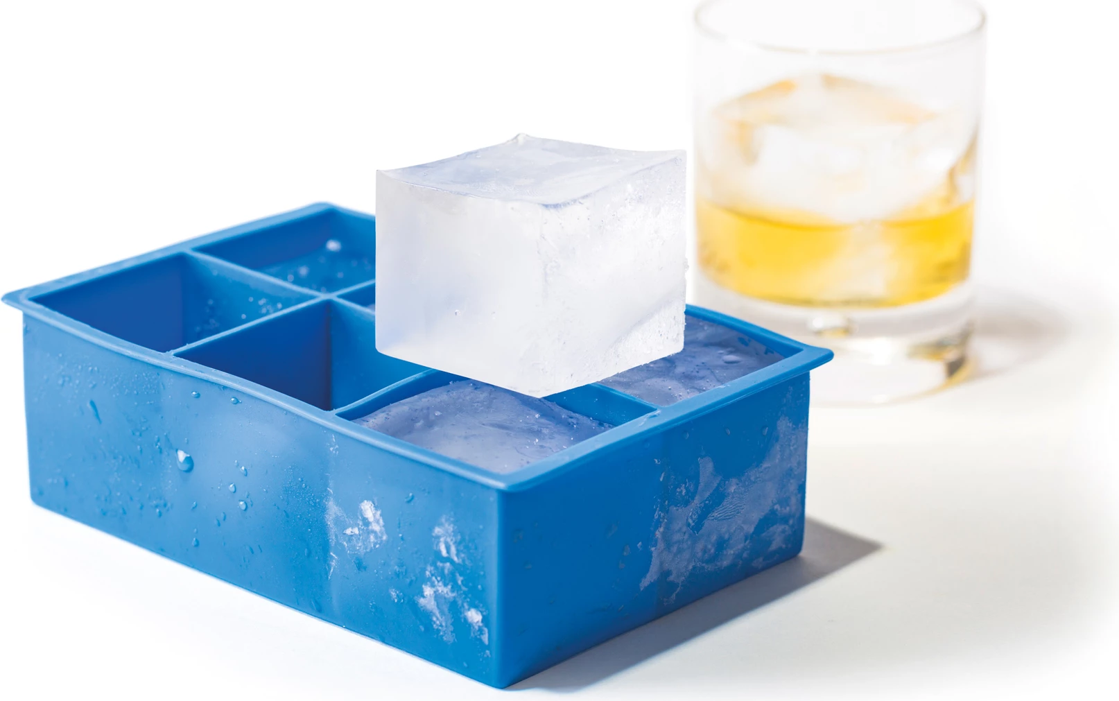 Kallëp silikoni për kube akulli, Bar Up, 6 zgavra 5x5x5 cm, blu