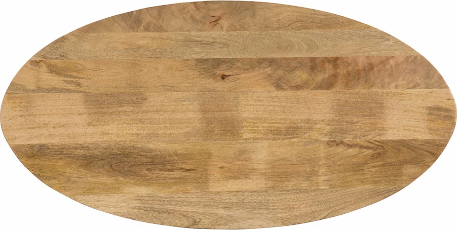 Tavolinë kafeje Skorpio, dru arre, këmbë metalike të zeza, 120x60x45cm