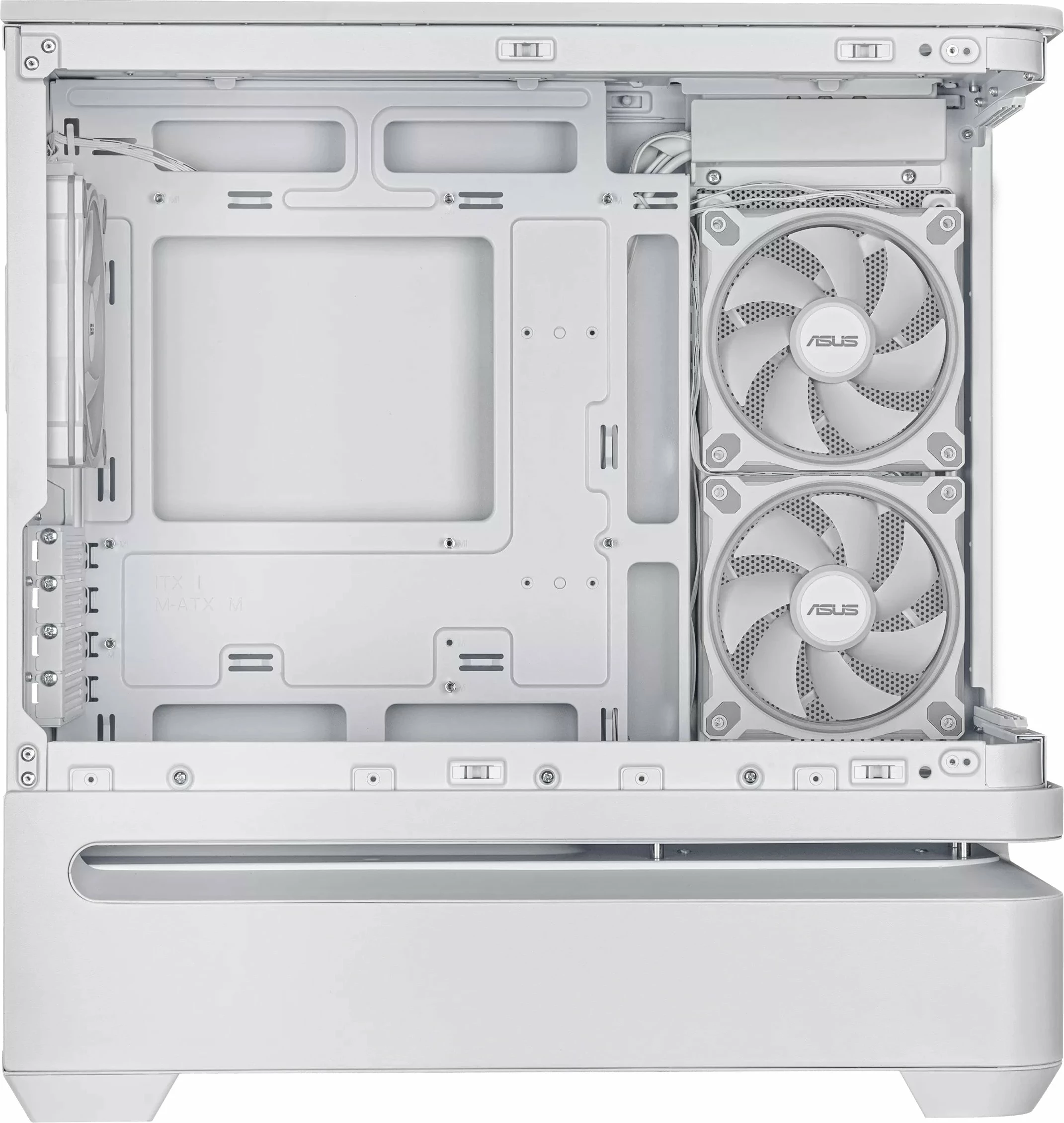 Kasë Asus Prime AP202 TG ARGB microATX/mini-ITX, mini tower, USB-C, pa furnizim, e bardhë