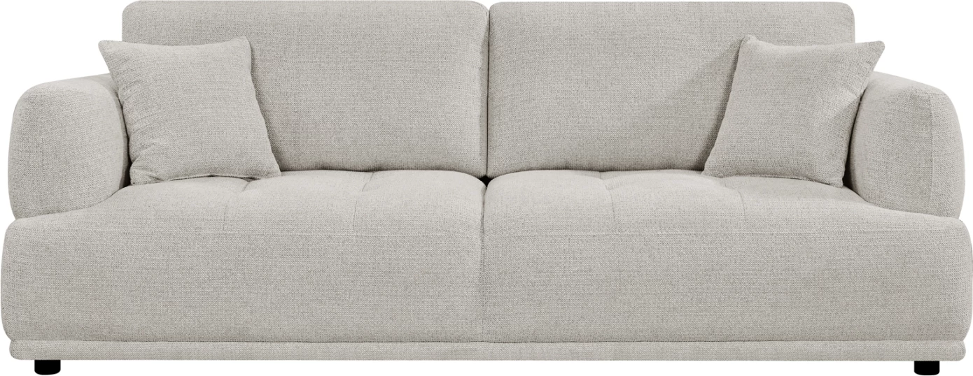 Kauç 3-vendësh STRUCTO, material bezhë e çelët, FH3329.02, 227x94x88cm