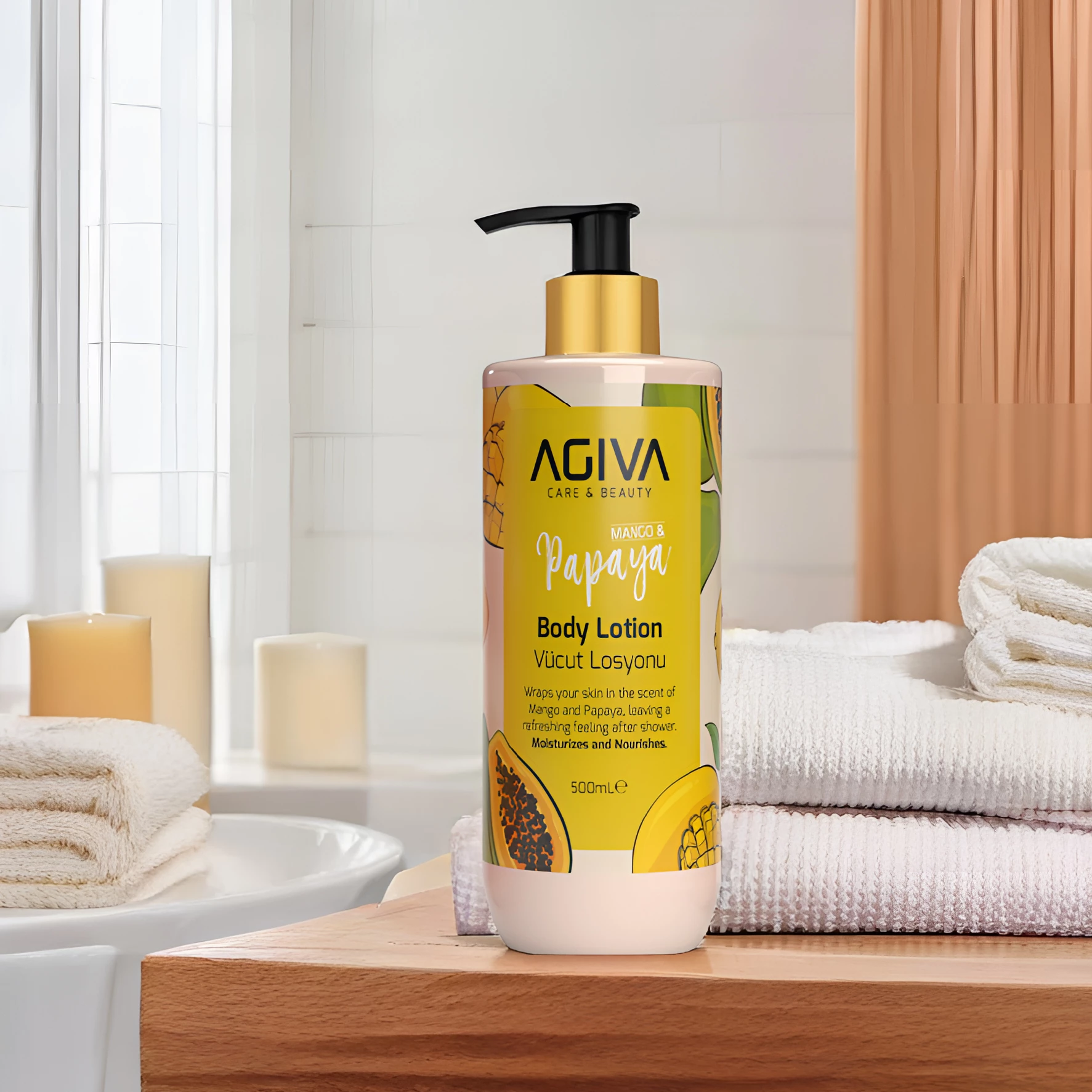 Losion trupi Agiva Mango Papaya