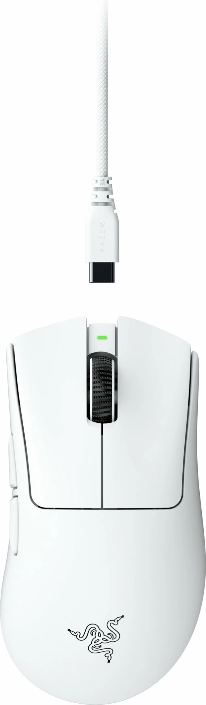 Maus Razer DeathAdder V4 Pro RZ01-05330200-R3G1 45000 DPI 8000 Hz 57 g, i bardhë