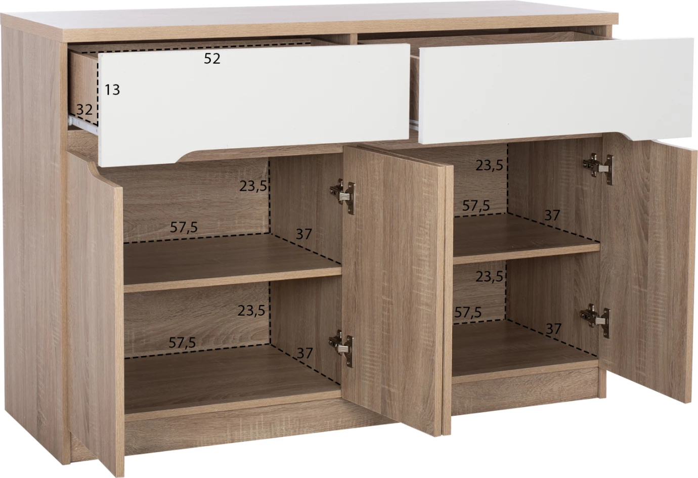Bufe FH2234.02 2 Sirtarë & 4 Dyer Sonama 120x40x80cm 8