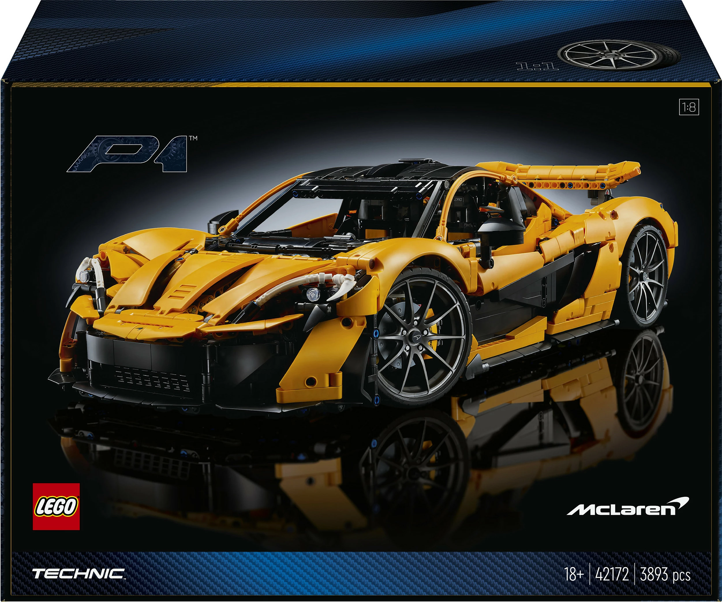 Set ndërtimi LEGO McLaren P1, 3893 pjesë, shumëngjyrësh