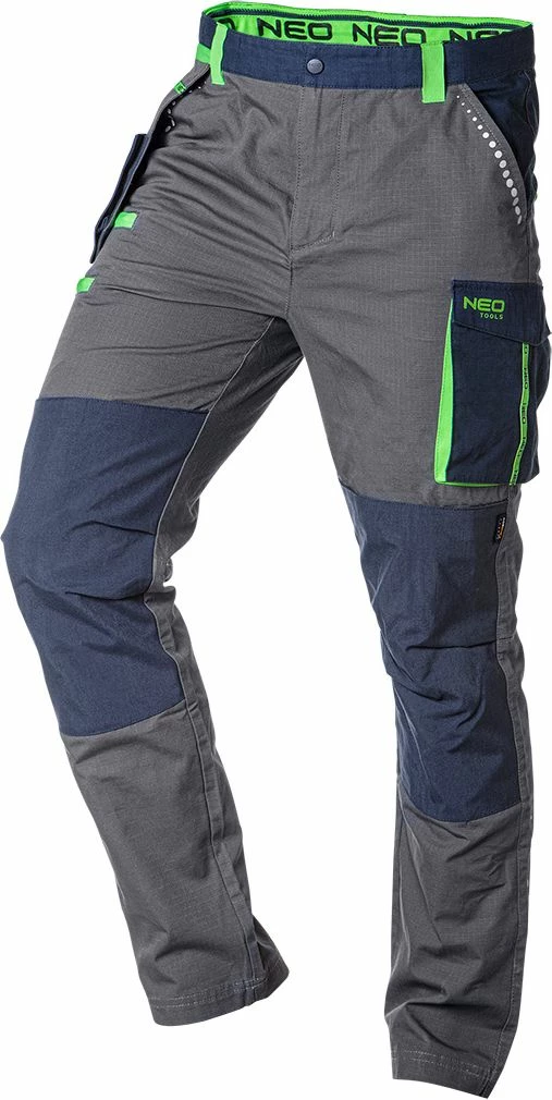 Pantalona pune Neo PREMIUM, 100% pambuk ripstop, 210 g/m², madhësi S, gri