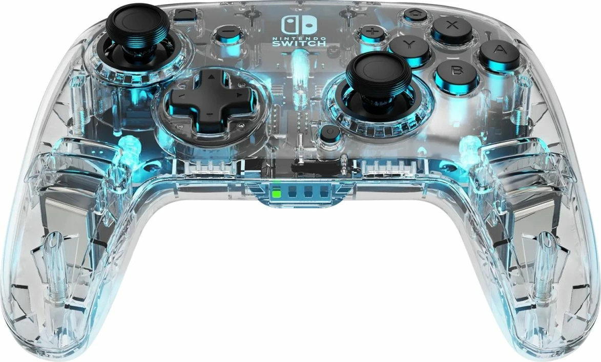 Kontrollor wireless PDP Afterglow Wireless Deluxe për Nintendo Switch, RGB, transparent