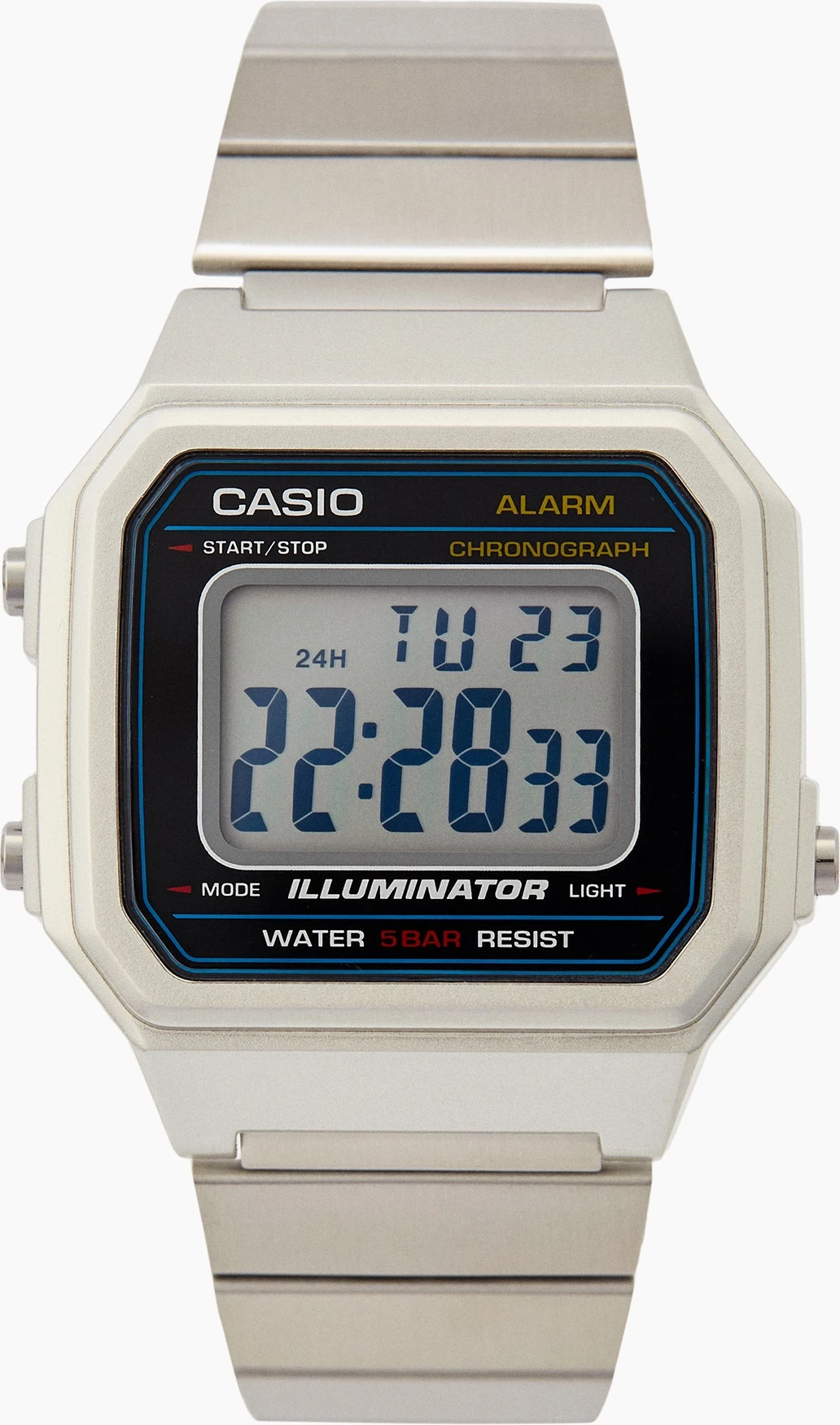 Orë dore Casio B650WD-1A, e argjendtë
