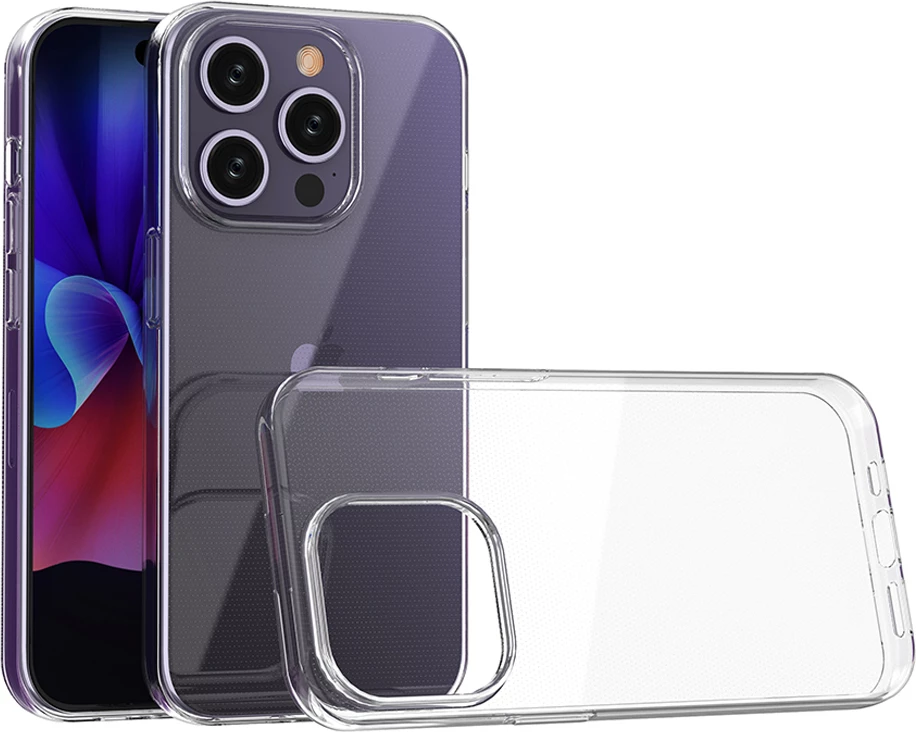 Mbështjellës Hurtel Ultra Clear për iPhone 15 Pro, 0.9mm, Transparent