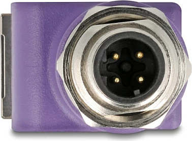 Adapter industrial Ethernet DeLOCK 60617, M12 mashkull në RJ45 femër, Cat5e, vjollcë