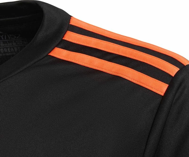 Fanellë portieri për fëmijë adidas, e zezë dhe portokalli [Madhësia: 128 cm]
