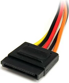 Kabllo zgjatëse rryme SATA StarTech 12in, 15-pin (M-F), 30cm, AWG18, multikolor