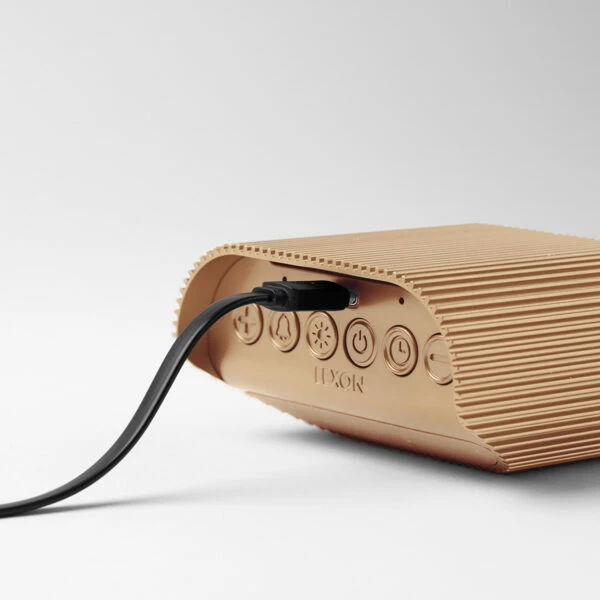 Orë portative me alarm Lexon Minut LR155VG3, LCD, USB-C, ari