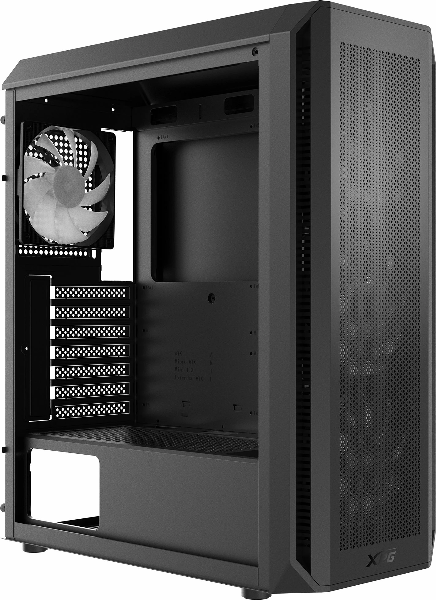 Kasë XPG Valor Air Plus VALORAIRPLUSMTA-BKCWW Midi Tower ATX/Micro-ATX/Mini-ITX me ARGB, me 4x 120mm ventilatorë, e zezë