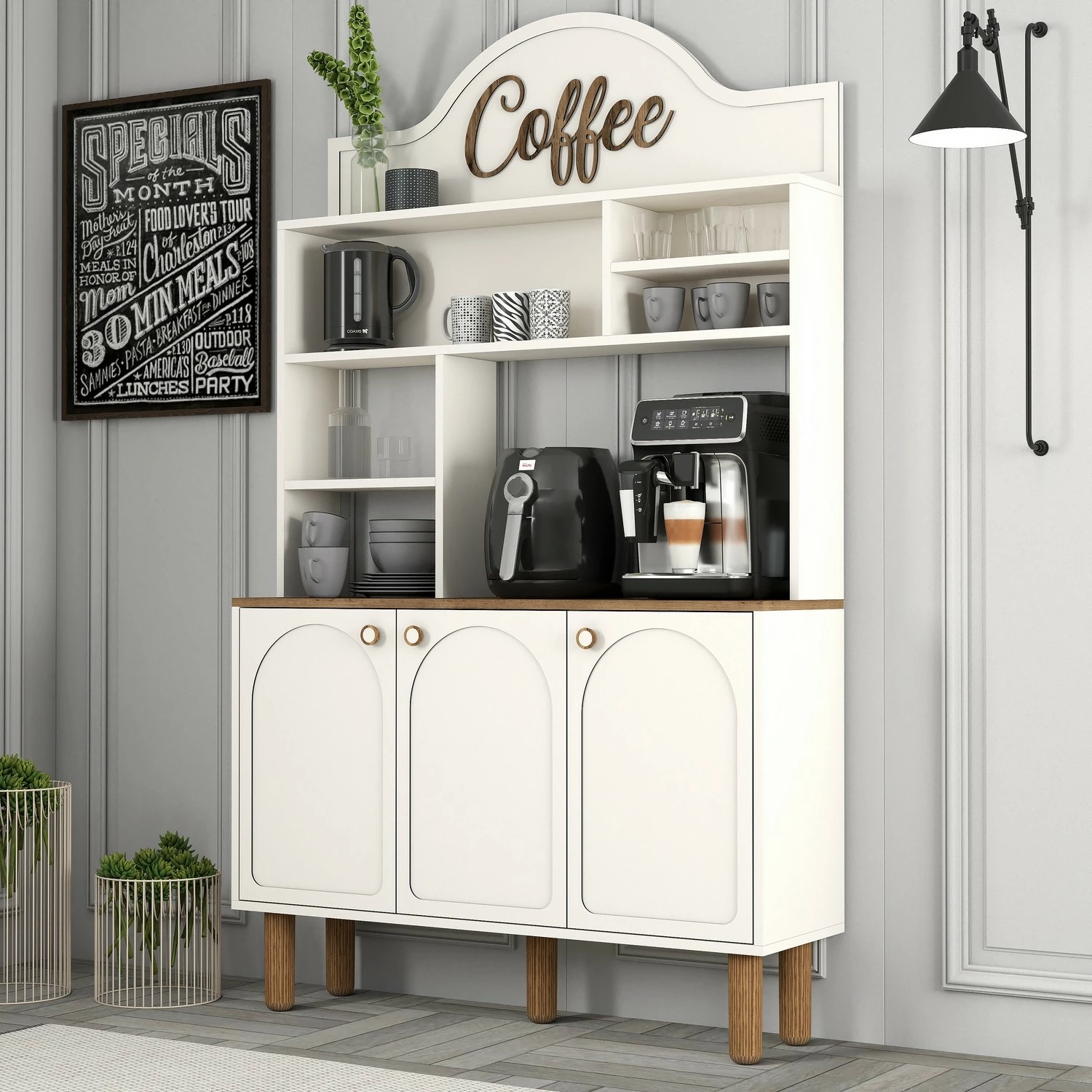 Dollap për kafe, krem, Skye Decor, Bohem 861