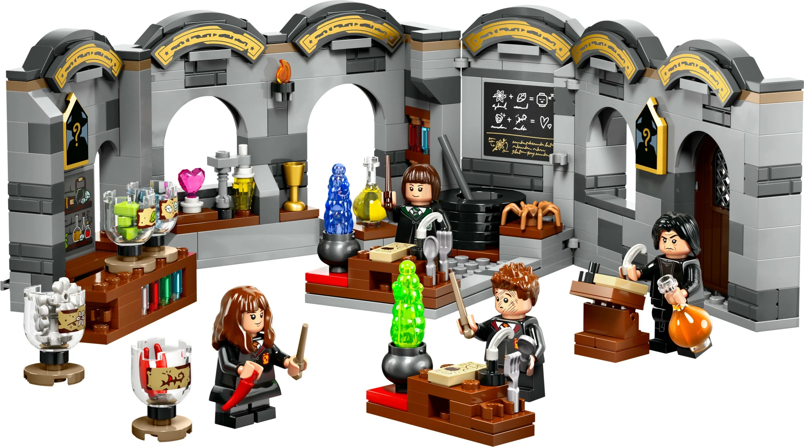 Set ndërtimi LEGO Harry Potter 76431, Kështjella Hogwarts, Klasa e Eliksirëve, multingjyrësh