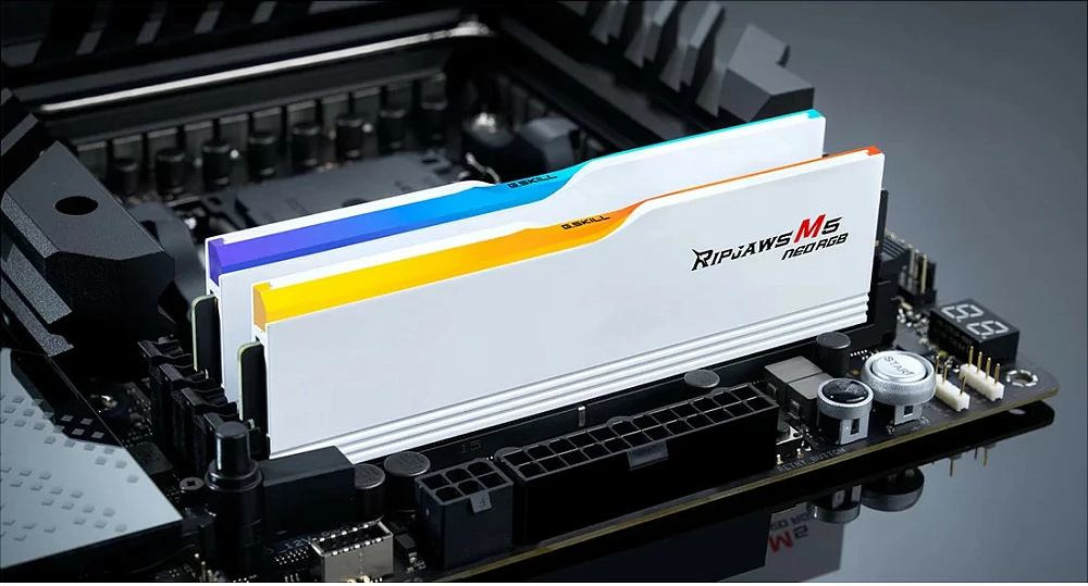 RAM Memorje G.Skill Ripjaws M5 Neo RGB 64GB (2x32GB) 6000MHz bardhë
