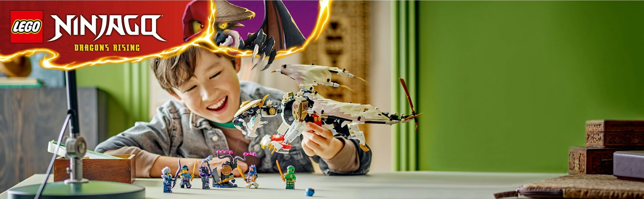 Set ndërtimi LEGO NINJAGO Egalt the Master Dragon 71809, 532 pjesë, multingjyrësh